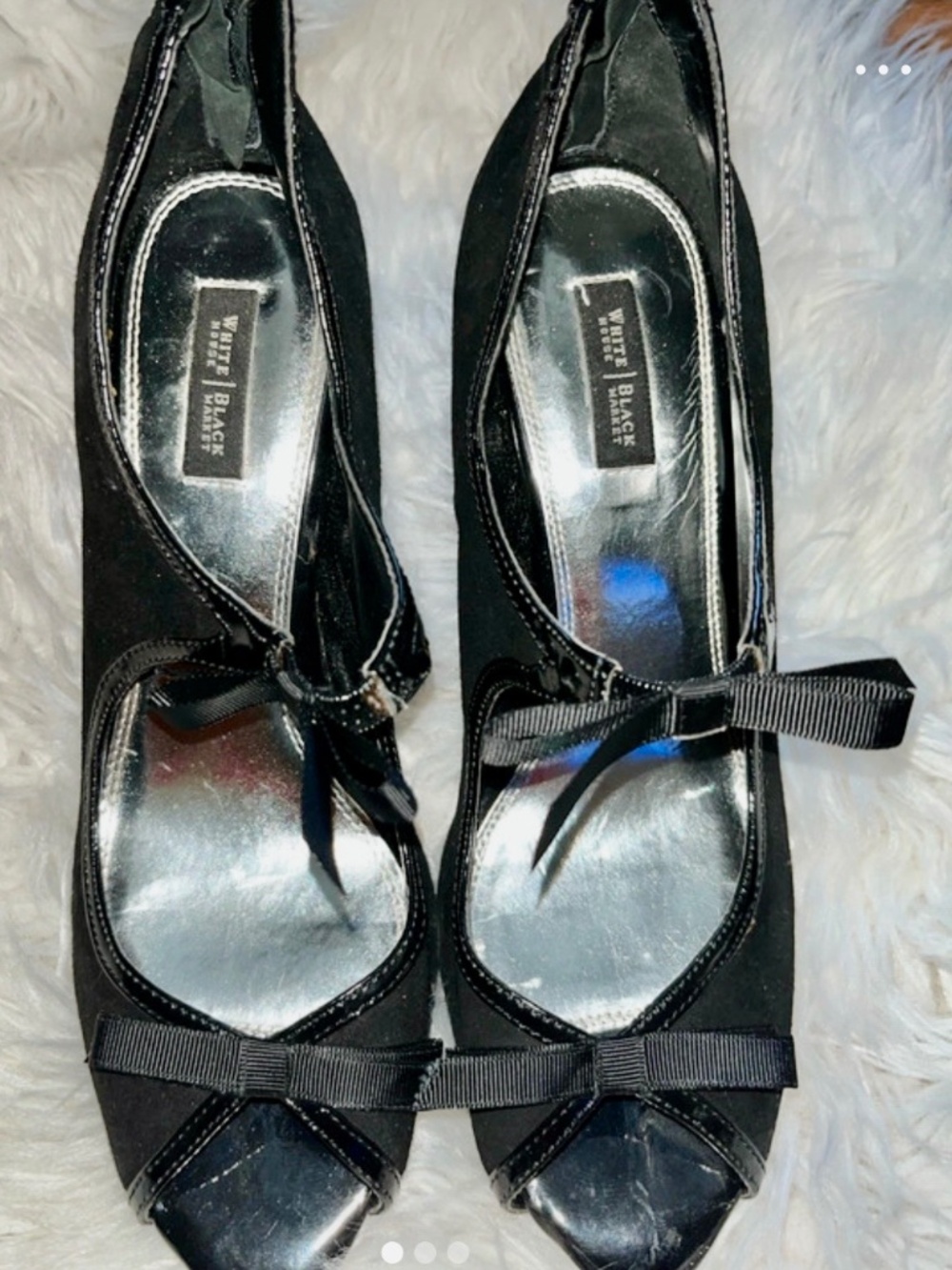 White House black market open toe size 10Heels